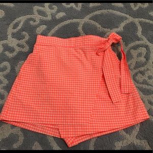Zara Gingham Skort